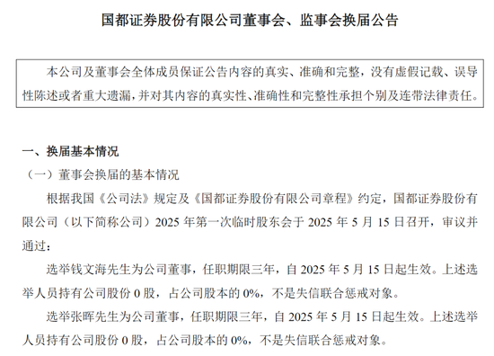 配资知识信息服务 董事会改组完成！浙商实质控股国都